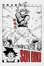 Dragon Ball Son Goku Anime Poster | Premium Wall Art | Custom Sizes A3, A4, A5