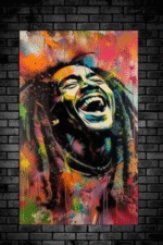 Graffiti Wall Art Poster - Colorful Music-Inspired Street Art Print for Home