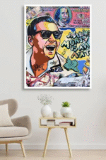 Graffiti Pop Art Poster - Making Money Is an Art Motivational Wall Decor
