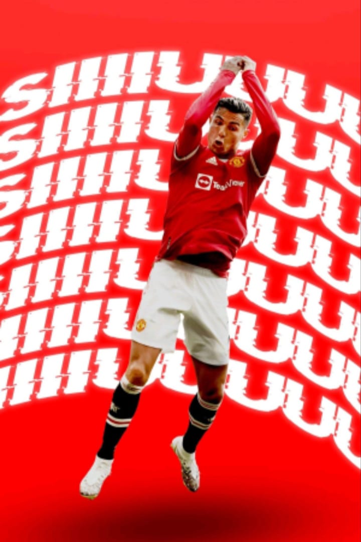 Christiano ronaldo 1 Cristiano Ronaldo Siuuu Celebration Pop Art CR7 Manchester United Fan Poster - Image 1