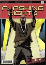 Kanye West Flashing Lights Art Graduation Album Cover Comic Style Poster