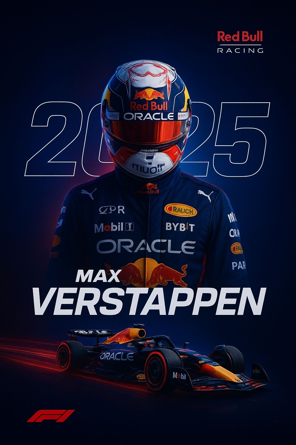 Max Versatappen img Max Verstappen - Japanese Grand Prix 2025 Cherry Edition Poster - Image 1
