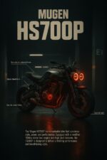 Mugen HS700P Concept Bike Poster Dark Aesthetic 1900cc