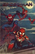 Spider-Man No Way Home Poster - Three Spideys Vintage Comic Style Art